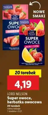 Lidl Lord Nelson Super owoce, herbatka owocowa oferta
