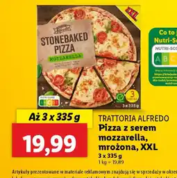Lidl Pizza z serem mozzarella Trattoria Alfredo oferta