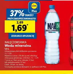 Lidl Nałęczowianka Woda mineralna oferta