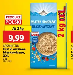 Lidl Płatki owsiane błyskawiczne Crownfield XXL oferta