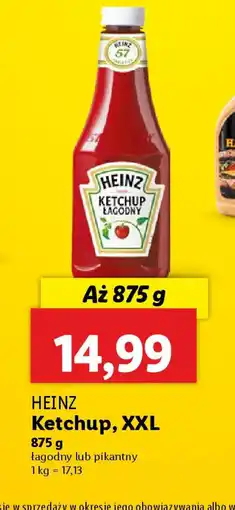 Lidl Ketchup Heinz XXL oferta