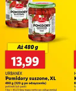 Lidl Pomidory suszone XL Urbanek oferta