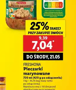 Lidl Pieczarki marynowane Freshona oferta
