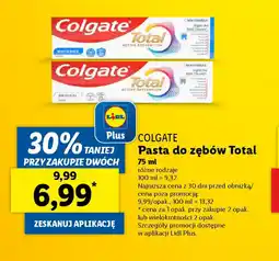 Lidl Pasta do zębów Colgate Total oferta