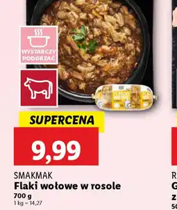 Lidl Flaki wołowe w rosole Smakmak oferta
