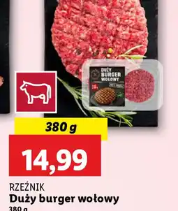 Lidl Duży burger wołowy Rzeźnik oferta