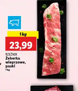Lidl Zeberka wieprzowe, paski oferta