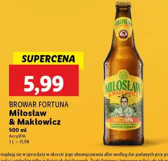 Lidl Piwo Miłosław oferta
