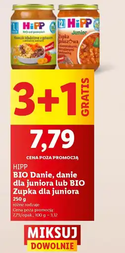 Lidl HiPP BIO Danie, danie dla juniora lub BIO Zupka dla juniora oferta