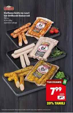 Delikatesy Centrum Kiełbasa biała na ruszt lub Grillbaski Balcerzak oferta