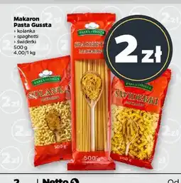 Netto Makaron obiadowy świderki Pasta Gussta oferta