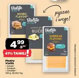 Netto Ser w plastrach cheddar Violife oferta