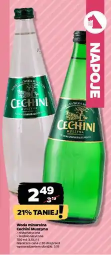 Netto Woda niskonasycona co2 Muszyna Cechini oferta