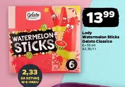 Netto Lody watermelon sticks Gelato Classico oferta