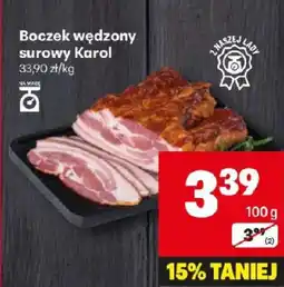 Delikatesy Centrum Boczek wędzony surowy Karol oferta