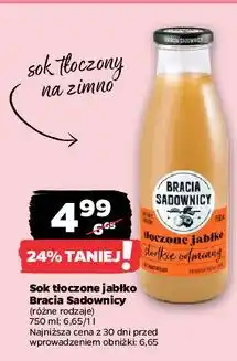 Netto Sok tłoczony jabłkowy słodkie odmiany Bracia Sadownicy oferta