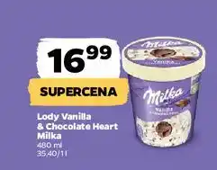 Netto Lody vanilla & chocolate heart Milka oferta