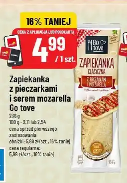 Polomarket Zapiekanka z pieczarkami i serem mozarella Go tove oferta