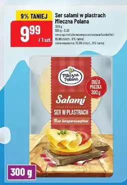 Polomarket Ser salami w plastrach Mleczna Polana oferta