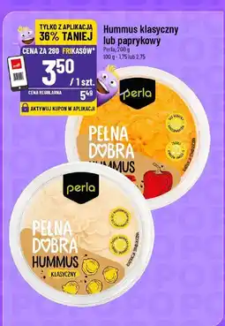 Polomarket Hummus klasyczny lub paprykowy Perła 200g oferta