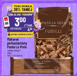 Polomarket Makaron pełnoziarnisty Pasta La Vista Fusilli oferta