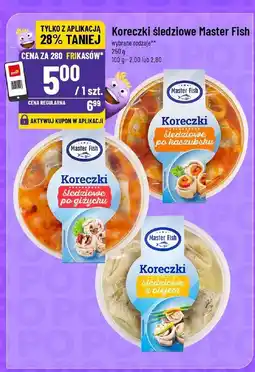 Polomarket Koreczki śledziowe Master Fish 250g oferta