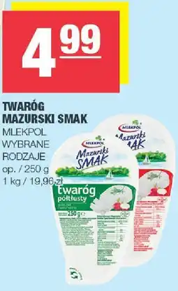 Spar Twaróg Mazurski Smak Mlekpol oferta