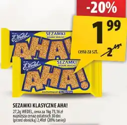 Arhelan Sezamki klasyczne Aha! 27g Wedel oferta