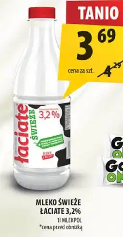 Arhelan Mleko świeże Łaciate 3,2% 1l oferta