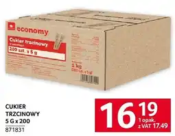 Selgros Cukier trzcinowy 5 kg x 200 economy oferta