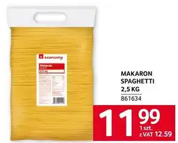 Selgros Makaron spaghetti 2,5 kg economy oferta
