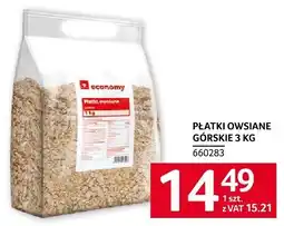 Selgros Płatki owsiane górskie 3 kg economy oferta