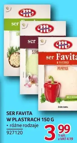 Selgros Ser Favita w plastrach 150g Mlekovita oferta