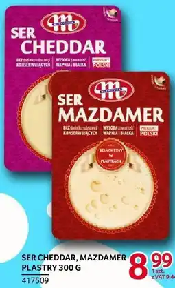 Selgros Ser Cheddar, Mazdamer plastry 300g Mlekovita oferta