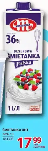Selgros Śmietanka UHT 36% 1l Mlekovita oferta