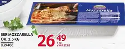 Selgros Ser Mozzarella ok. 2.5kg Hochland oferta