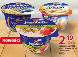 Selgros Jogobella 8 zbóż, musli, ziarna 200g różne smaki Zott oferta