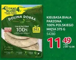 Selgros Kiełbasa biała parzona 100% polskiego mięsa 375g Dolina Dobra oferta