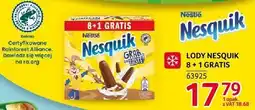 Selgros Lody nesquik 8+1 gratis oferta