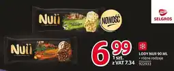 Selgros Lody nuii 90ml różne rodzaje oferta