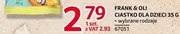 Selgros Ciastko Frank & Oli dla dzieci 35g oferta