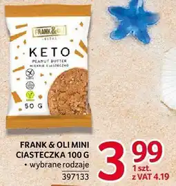 Selgros Ciasteczka Frank & Oli mini keto 50g oferta