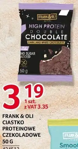 Selgros Ciastko Frank & Oli proteinowe czekoladowe 50g oferta