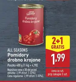 ALDI Pomidory krojone All Seasons oferta