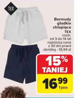 Carrefour Bermudy chłopięce TEX oferta