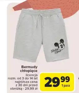Carrefour Bermudy chłopięce oferta