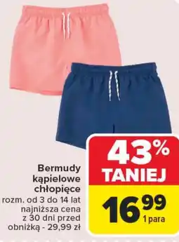 Carrefour Bermudy chłopięce oferta
