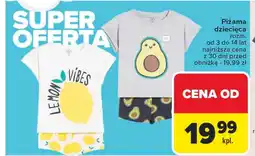 Carrefour Piżama dziecięca Vibes oferta