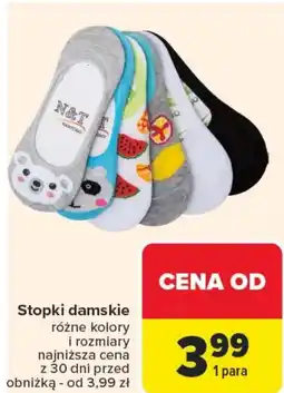 Carrefour Stopki damskie oferta