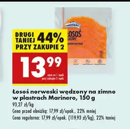 Biedronka Łosoś wędzony Marinero oferta